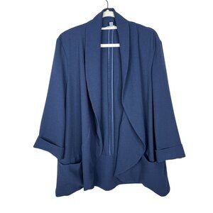 Time and Tru Plus 2X Blue Cardigan Open Front Long Sleeve Women’s 20